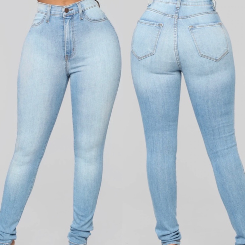 🦋Fashion Nova Light Blue Wash Denim